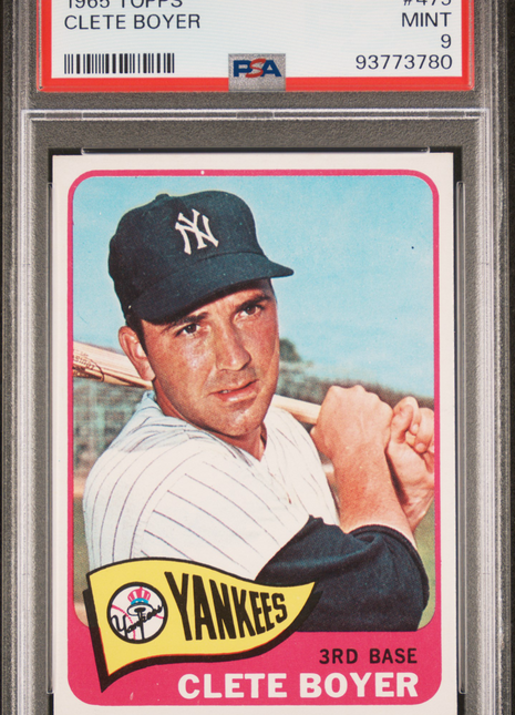 1965 Topps Clete Boyer #475 PSA 9
