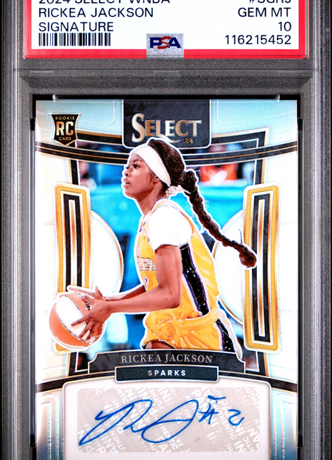 2024 Panini Select WNBA Signatures Rickea Jackson #SGRJ PSA 10