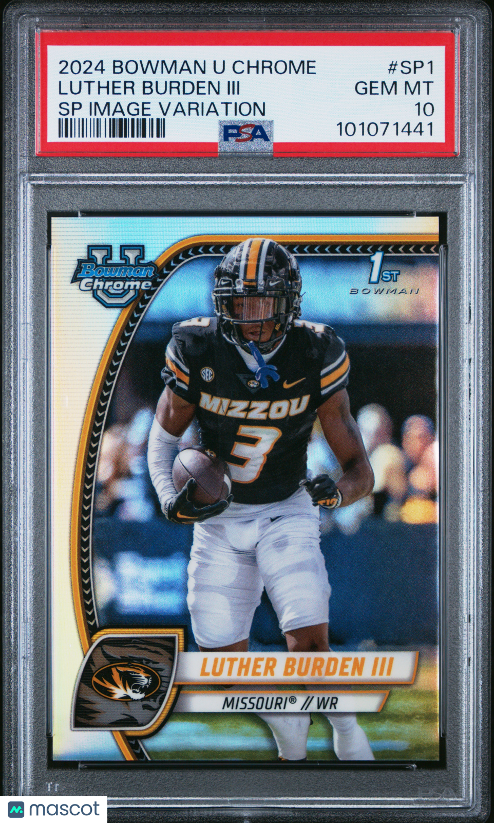 2024 Bowman University Chrome SP Image Variations Luther Burden III #SP1 PSA 10