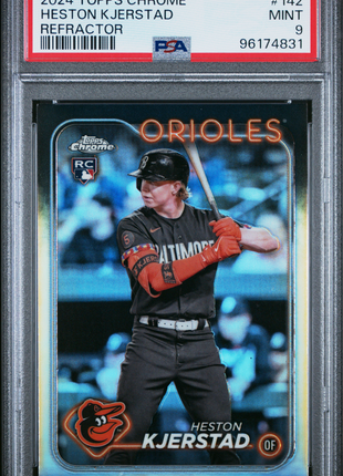 2024 Topps Chrome Heston Kjerstad Refractor #142 PSA 9