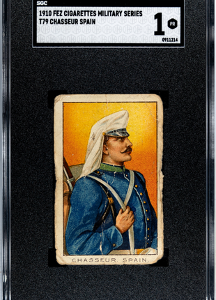 1910 Fez Cigarettes Military Series Chasseur Spain #T79 SGC 1