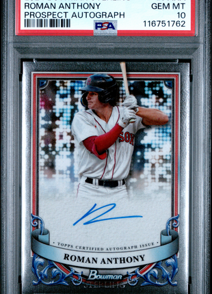 2024 Bowman Sterling Prospect Autographs Roman Anthony #PARA PSA 10
