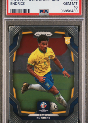 2024 Panini Prizm Conmebol Copa America Endrick #24 PSA 10