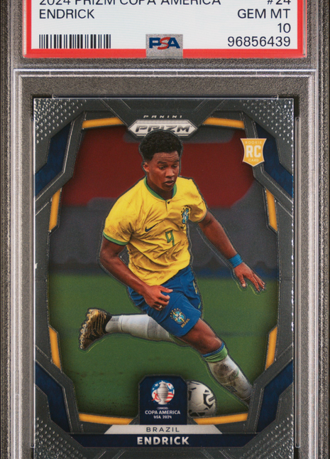 2024 Panini Prizm Conmebol Copa America Endrick #24 PSA 10