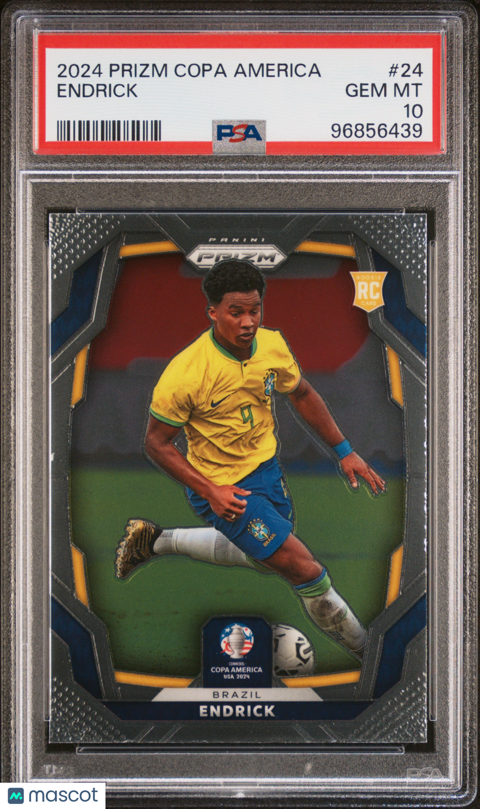 2024 Panini Prizm Conmebol Copa America Endrick #24 PSA 10