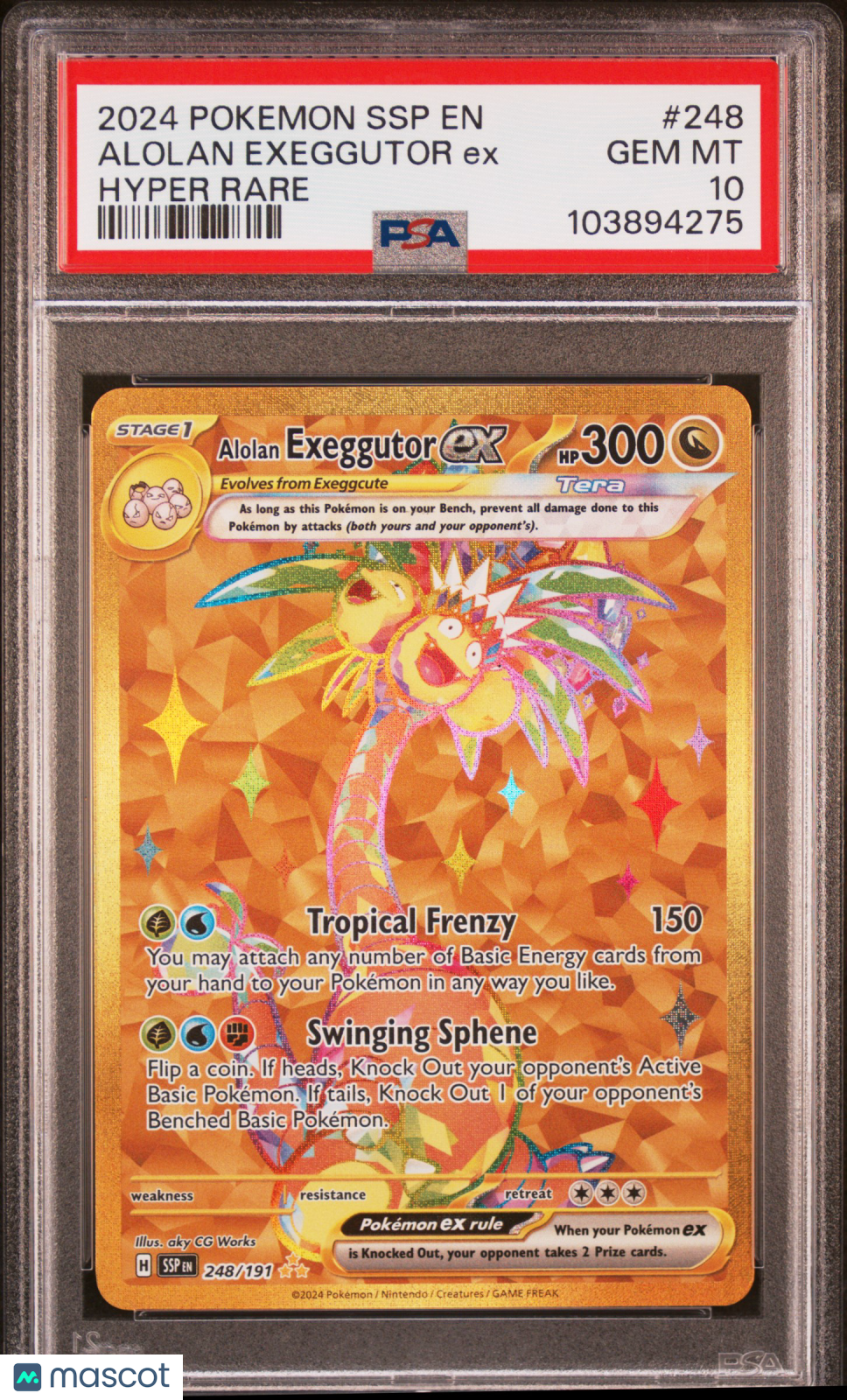 2024 Surging Sparks Executor ex Hyper Rare #248 PSA 10