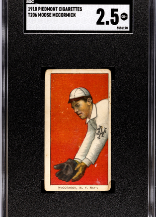 1910 Piedmont Cigarettes (T206) Moose Mccormick SGC 2.5