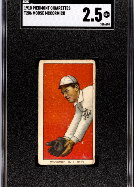 1910 Piedmont Cigarettes (T206) Moose Mccormick SGC 2.5