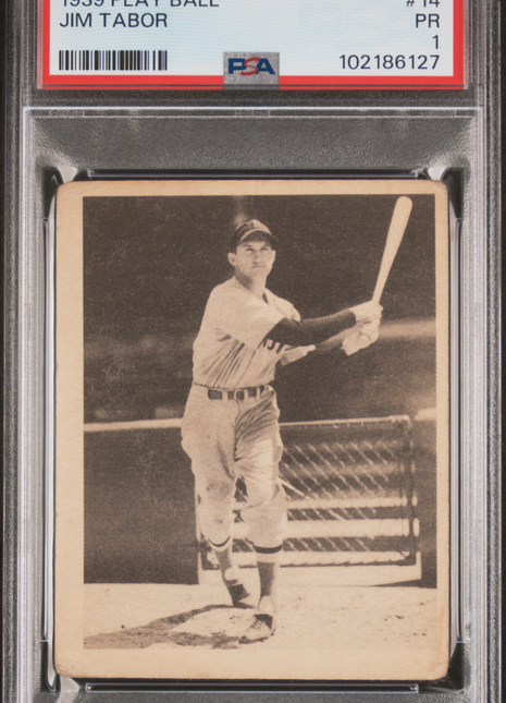 1939 Play Ball Jim Tabor #14 PSA 1