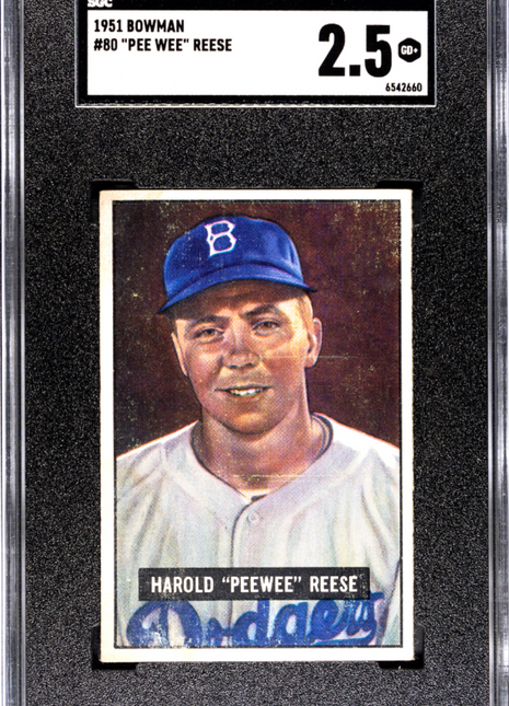 1951 Bowman Pee Wee Reese #80 SGC 2.5