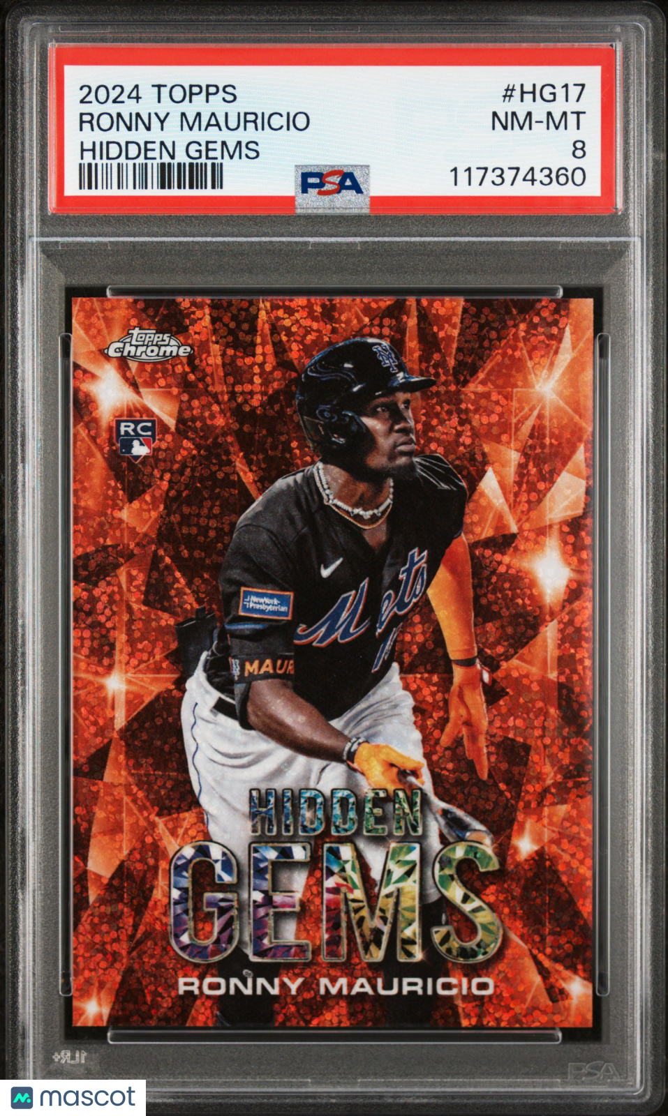 2024 Topps Hidden Gems Ronny Mauricio #HG17 PSA 8
