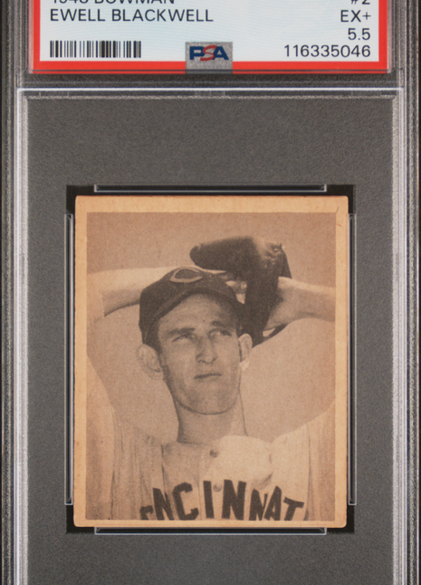 1948 Bowman Ewell Blackwell #2 PSA 5.5