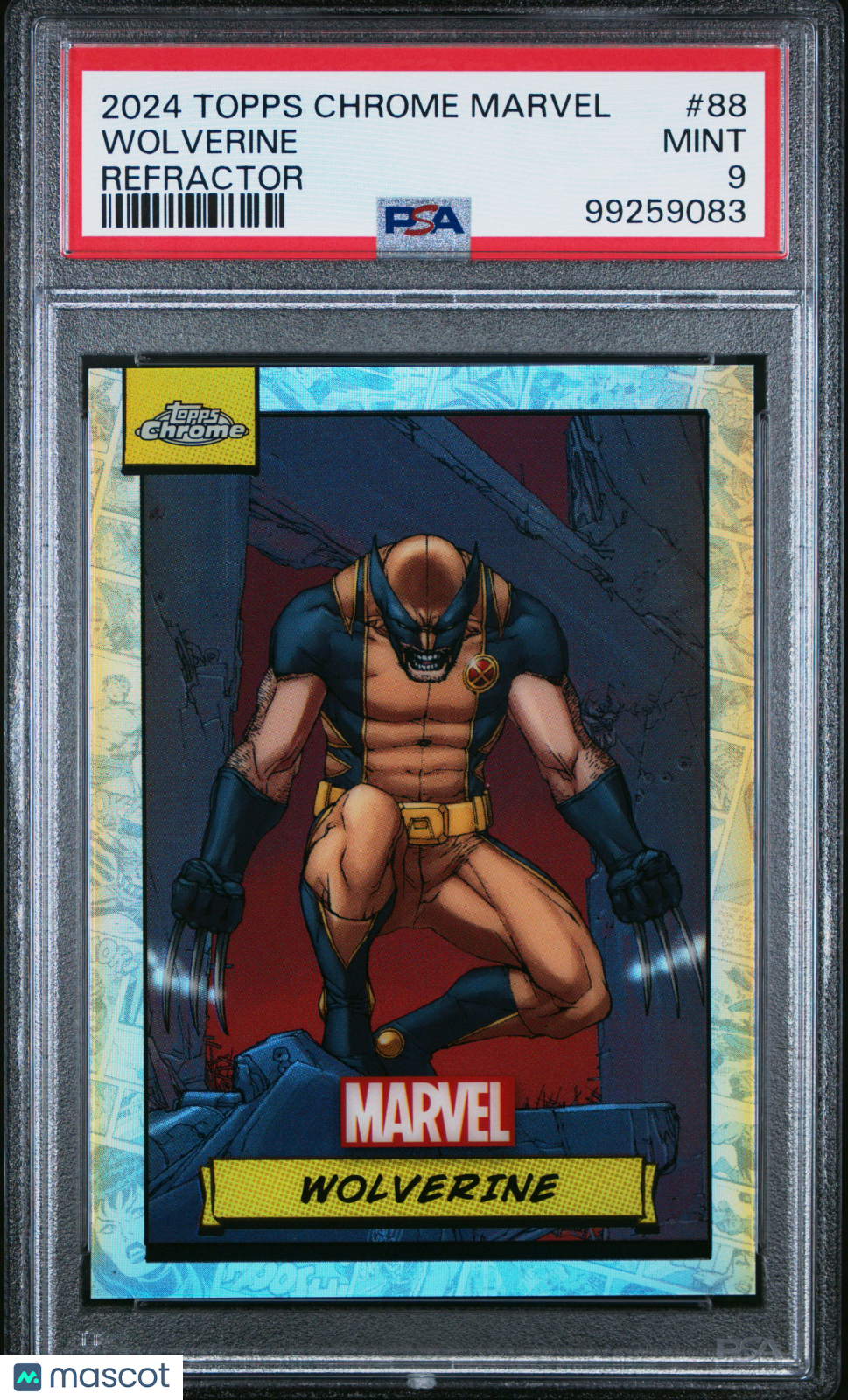 2024 Topps Chrome Marvel Wolverine #88 PSA 9