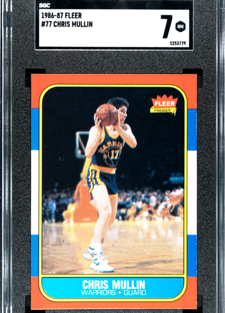 1986-87 Fleer Chris Mullin #77 SGC 7