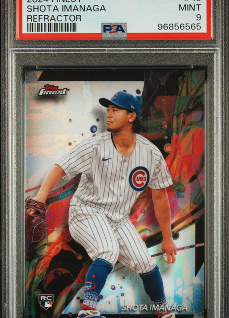 2024 Topps Finest Shota Imanaga Refractor #45 PSA 9