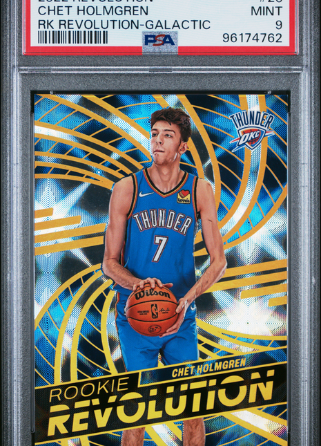 2022 Panini Revolution Rookie Revolution Chet Holmgren RK Galactic #20 PSA 9