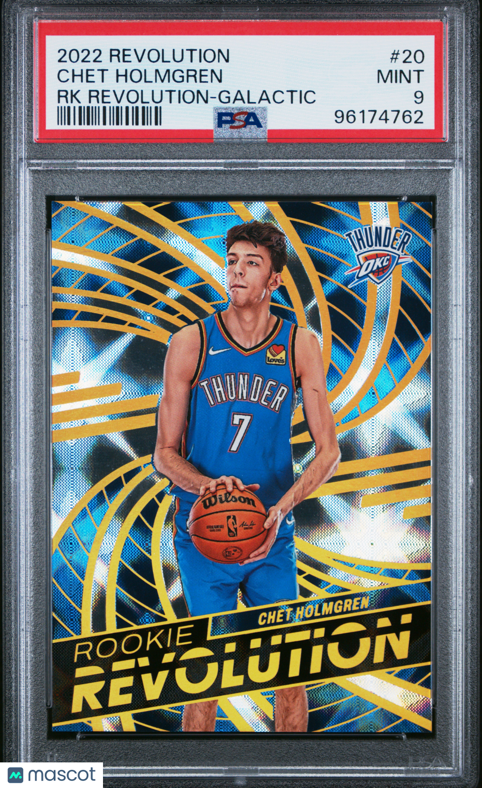 2022 Panini Revolution Rookie Revolution Chet Holmgren RK Galactic #20 PSA 9