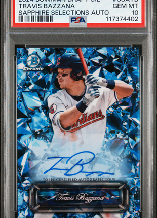 2024 Bowman Draft Sapphire Edition Sapphire Selections Autographs Travis Bazzana #SSATB PSA 10