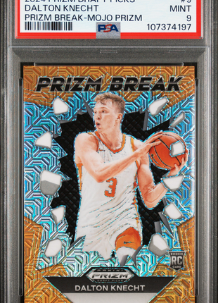 2024 Panini Prizm Draft Picks Prizm Break Dalton Knecht Mojo #9 PSA 9