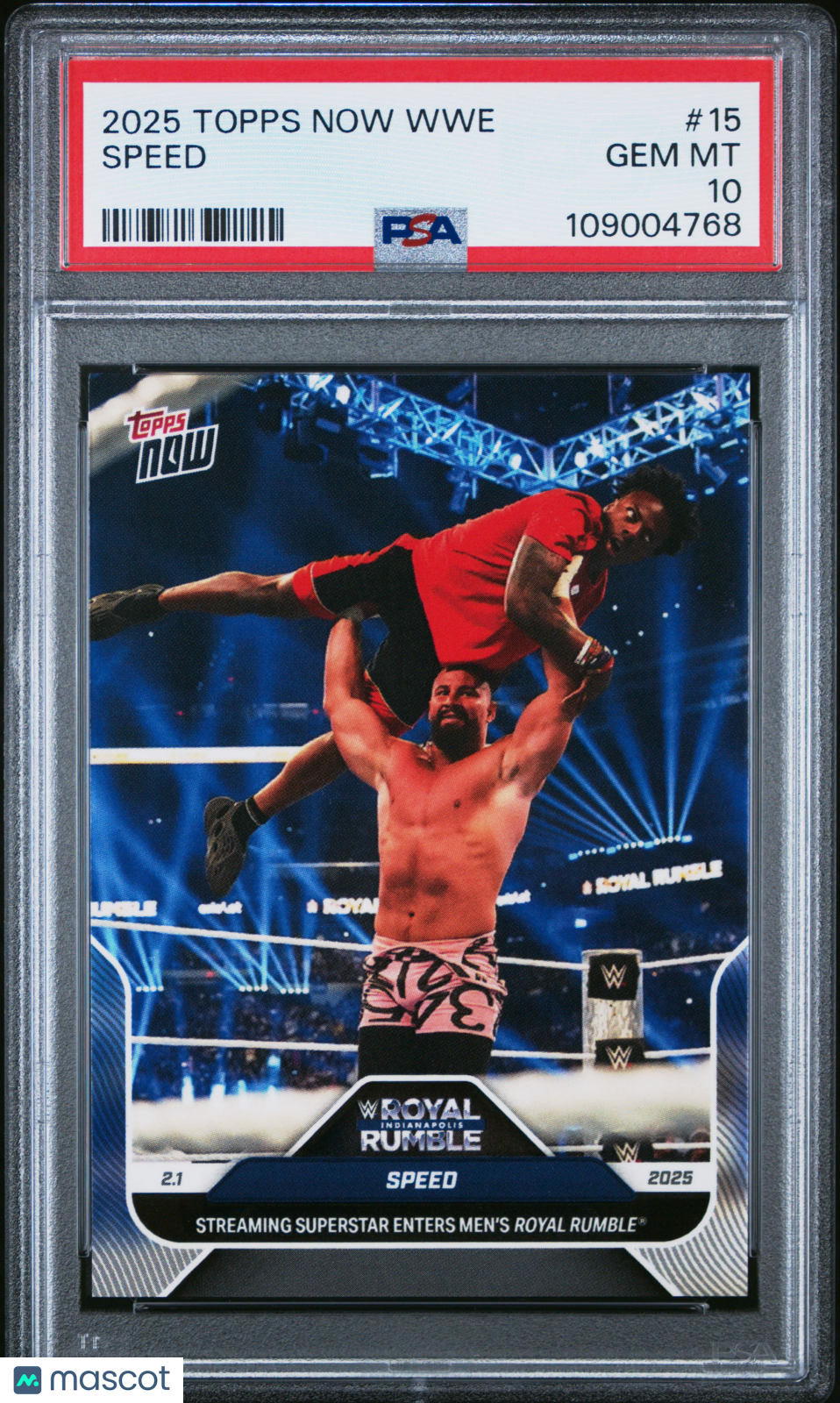 2025 Topps Now WWE Speed #15 PSA 10
