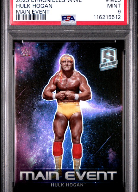 2023 Panini Chronicles WWE Main Event Hulk Hogan #ME5 PSA 9