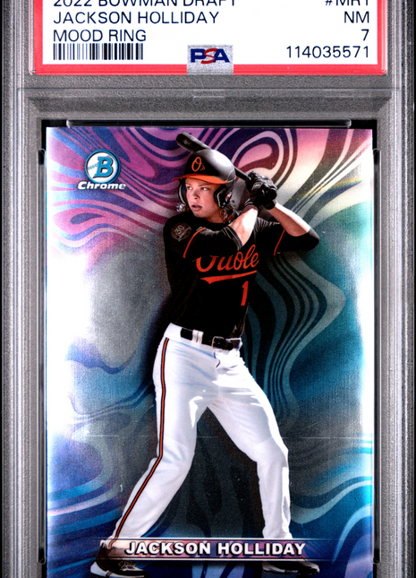 2022 Bowman Draft Mood Ring Jackson Holliday #MR1 PSA 7
