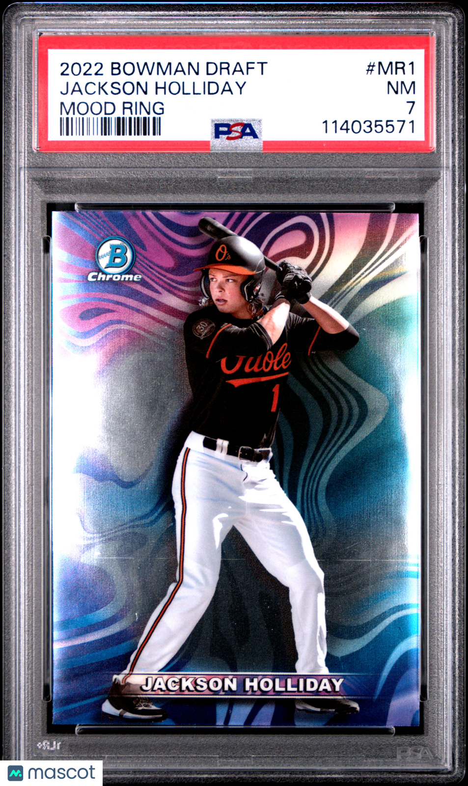 2022 Bowman Draft Mood Ring Jackson Holliday #MR1 PSA 7