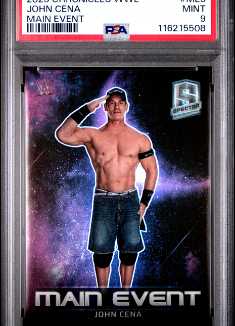 2023 Panini Chronicles WWE Main Event John Cena #ME3 PSA 9