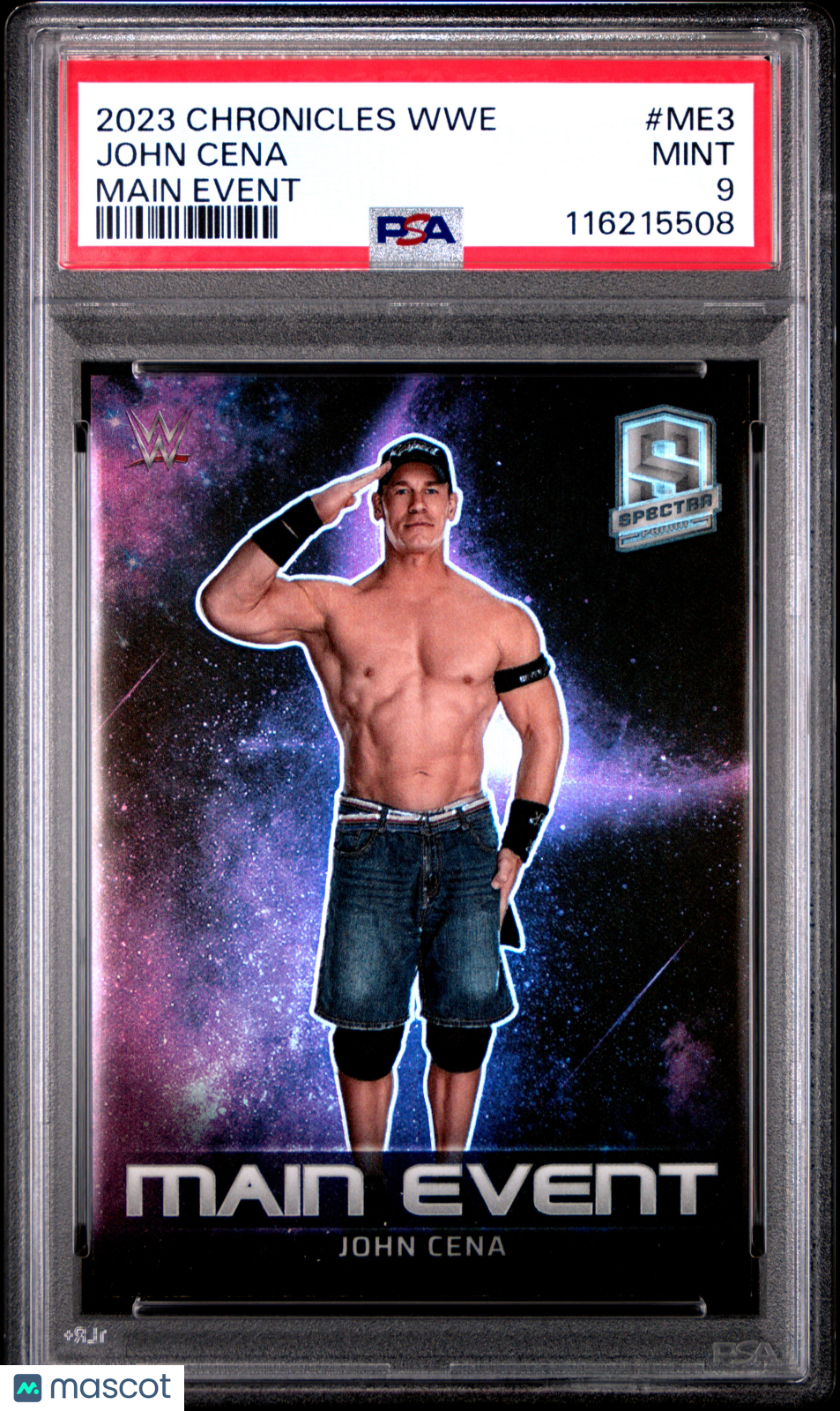 2023 Panini Chronicles WWE Main Event John Cena #ME3 PSA 9