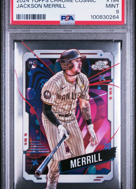 2024 Topps Chrome Cosmic Jackson Merrill Rookie PSA 9 2024 Topps Chrome Cosmic Jackson Merrill #194 PSA 9