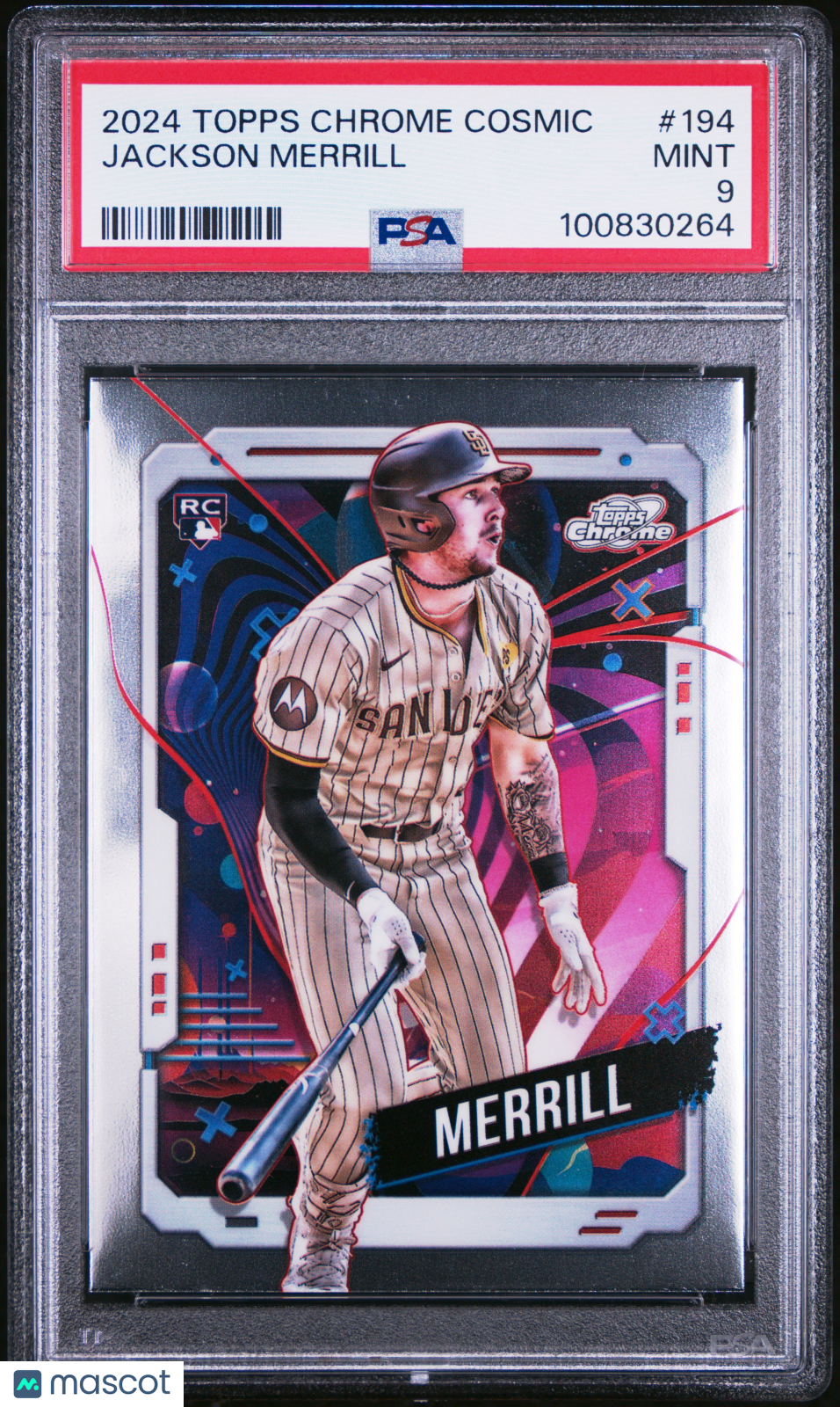 2024 Topps Chrome Cosmic Jackson Merrill Rookie PSA 9 2024 Topps Chrome Cosmic Jackson Merrill #194 PSA 9