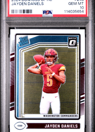 2024 Panini Donruss Optic Jayden Daniels #248 PSA 10