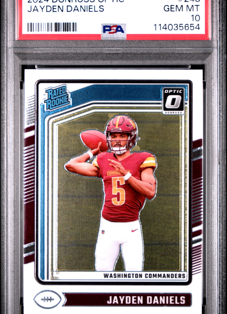 2024 Panini Donruss Optic Jayden Daniels #248 PSA 10