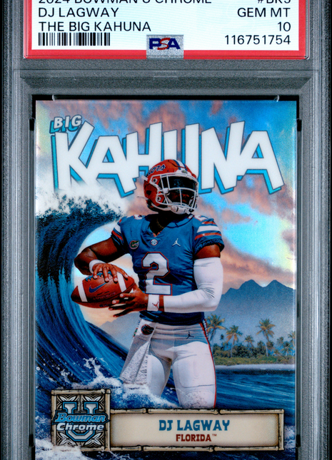 2024 Bowman University Chrome The Big Kahuna DJ Lagway #BK5 PSA 10