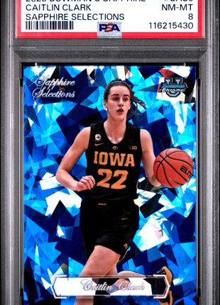 2023 Bowman University Chrome Sapphire Selections Caitlin Clark #SAS6 PSA 8