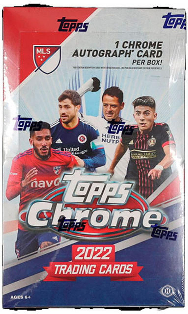 2022 Topps Chrome MLS Major League Soccer Hobby Box