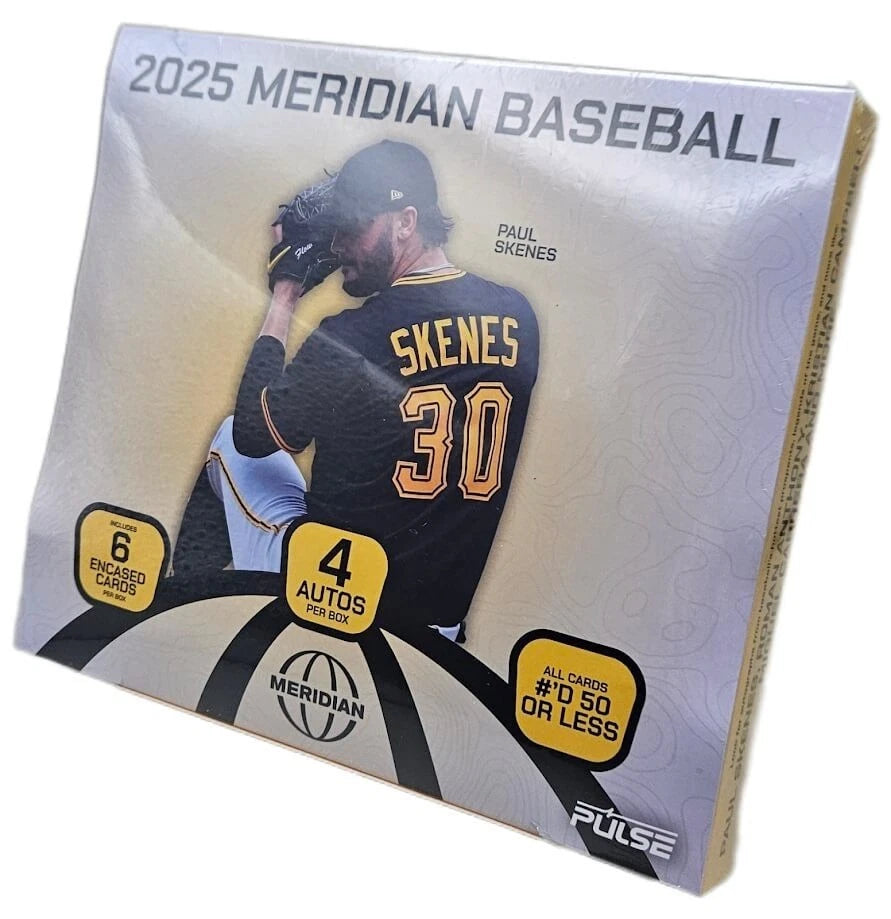 2025 Pulse Meridian Baseball Hobby Box 4 Encased #'ed Autographs Per Box
