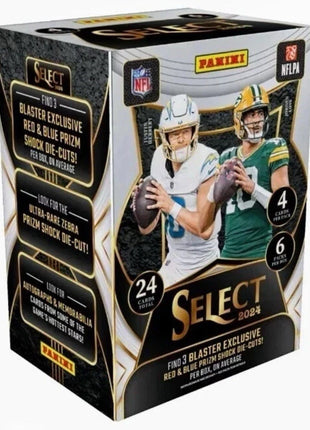 2024 Panini Select Football 6-Pack Blaster Box (Red & Blue Shock)