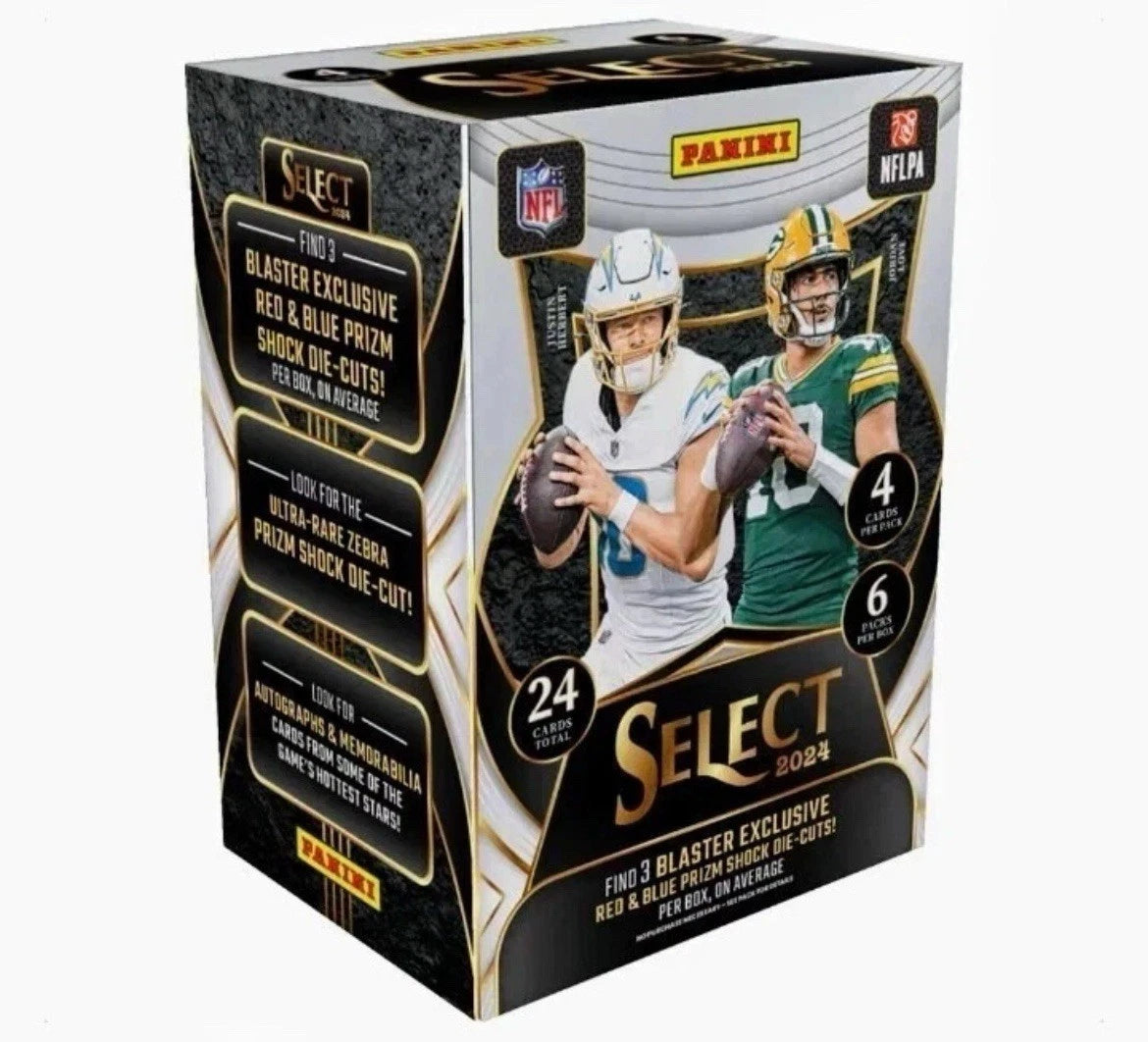 2024 Panini Select Football 6-Pack Blaster Box (Red & Blue Shock)